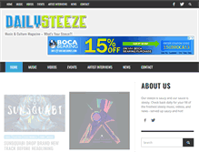 Tablet Screenshot of dailysteeze.com